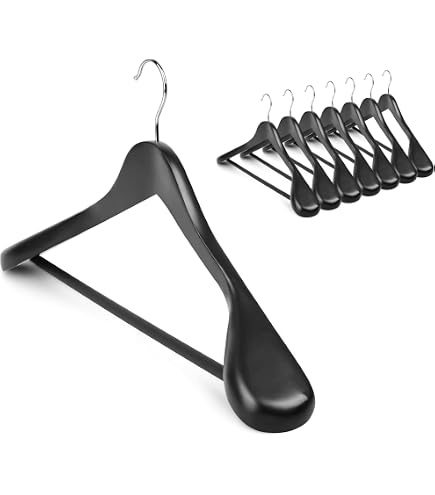 Amazon.com: Coat Hanger 8-Pack, MEQUTION Wood Hangers Trouser
